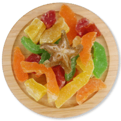 TROPICAL DEHYDRATED CANDIED FRUITS SALAD SLICES