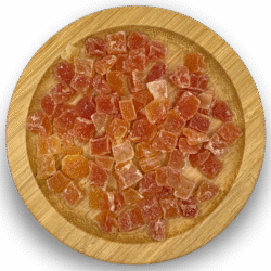 PAPAYA DEHYDRATED CANDIED - DICES 8-10 MM