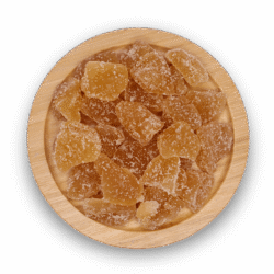 GINGER DEHYDRATED SUGAR CRYSTALLISED CHUNKS